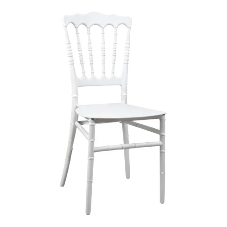 Καρέκλα Napoleon pakoworld pp λευκή 38,5x46,5x89εκ