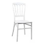 Καρέκλα Napoleon pakoworld pp λευκή 38,5x46,5x89εκ
