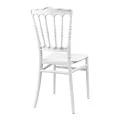 Καρέκλα Napoleon pakoworld pp λευκή 38,5x46,5x89εκ