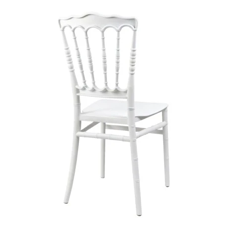 Καρέκλα Napoleon pakoworld pp λευκή 38,5x46,5x89εκ