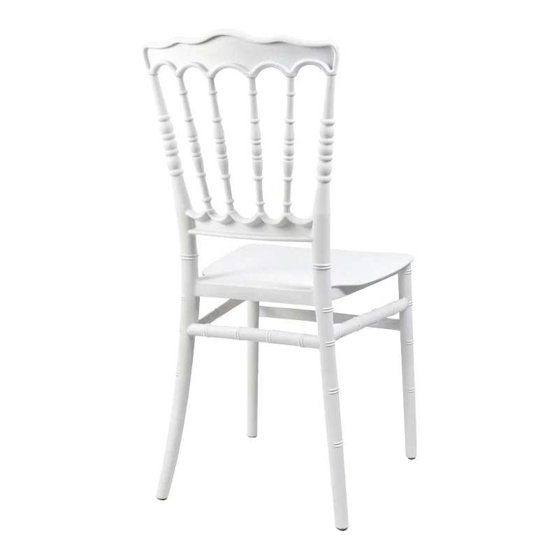 Καρέκλα Napoleon pakoworld pp λευκή 38,5x46,5x89εκ