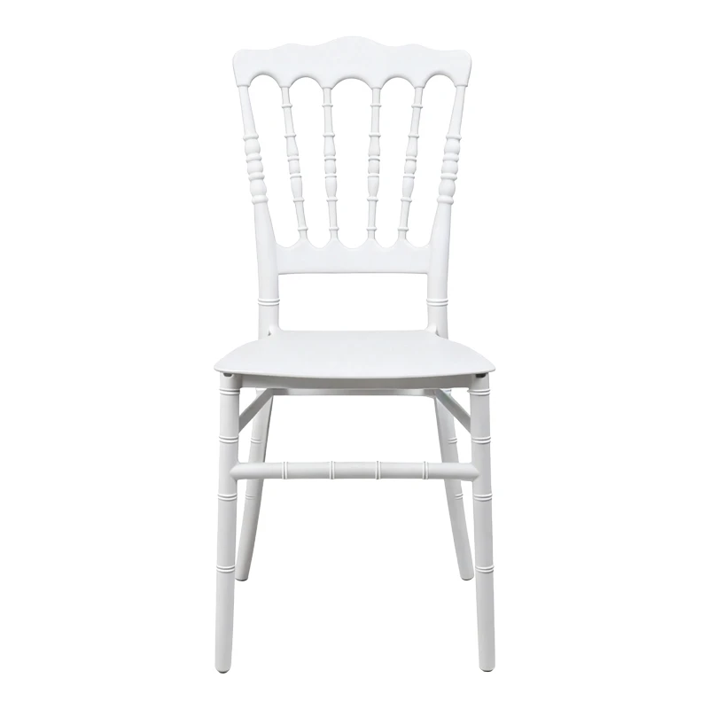 Καρέκλα Napoleon pakoworld pp λευκή 38,5x46,5x89εκ