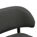 Chair Siena pakoworld anthracite fabric and rubberwood 48x50x81cm