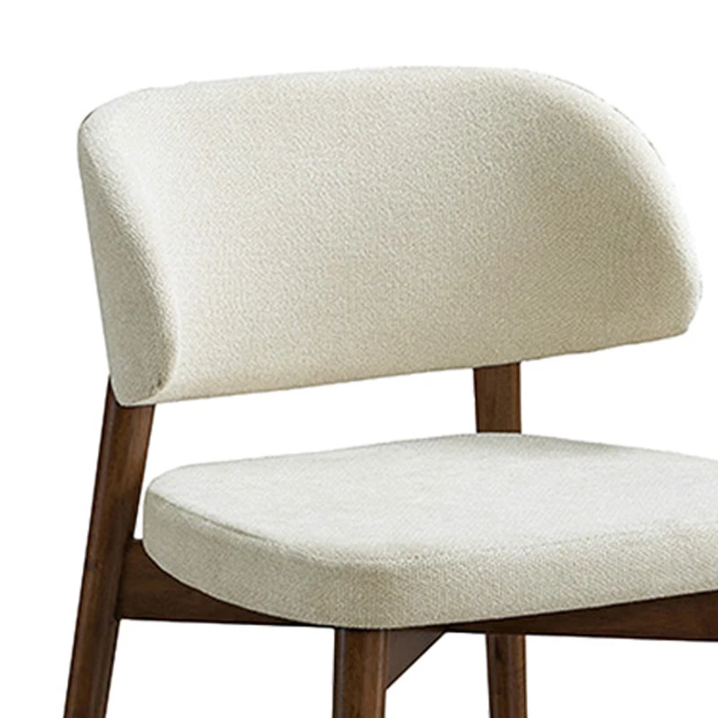 Siena chair pakoworld rubberwood in walnut-ecru shade 48x50x81cm