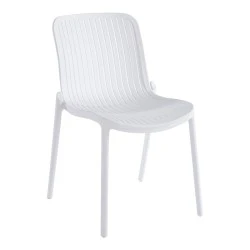 Καρέκλα Teragi στοιβαζόμενη pakoworld pp με UV protection λευκή 58x43.5x82εκ Καρέκλα Teragi στοιβαζόμενη pakoworld pp με UV protection λευκή 58x43.5x82εκ