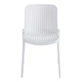 Καρέκλα Teragi στοιβαζόμενη pakoworld pp με UV protection λευκή 58x43.5x82εκ