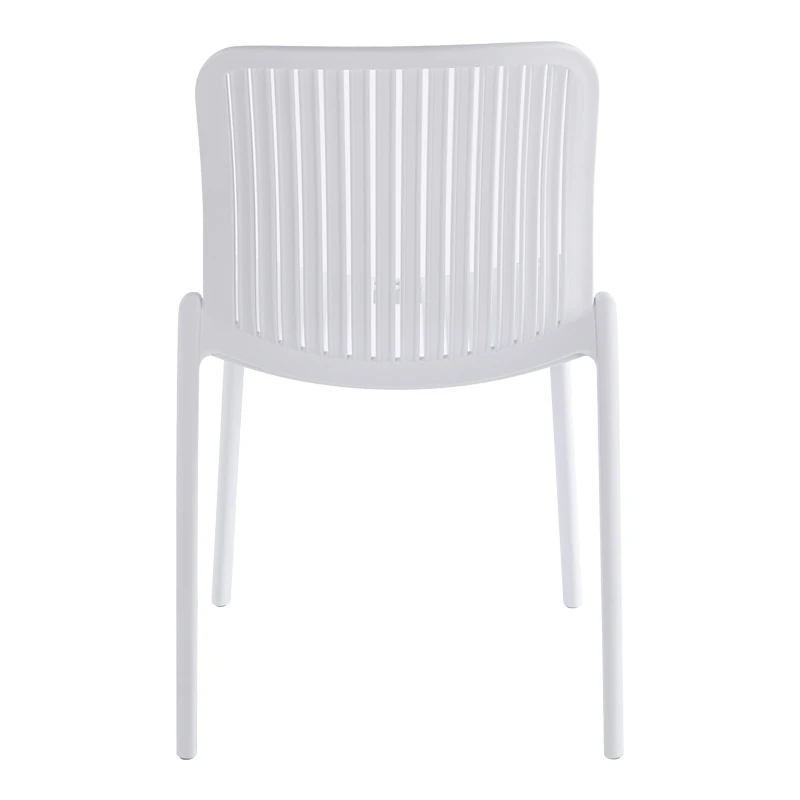 Καρέκλα Teragi στοιβαζόμενη pakoworld pp με UV protection λευκή 58x43.5x82εκ