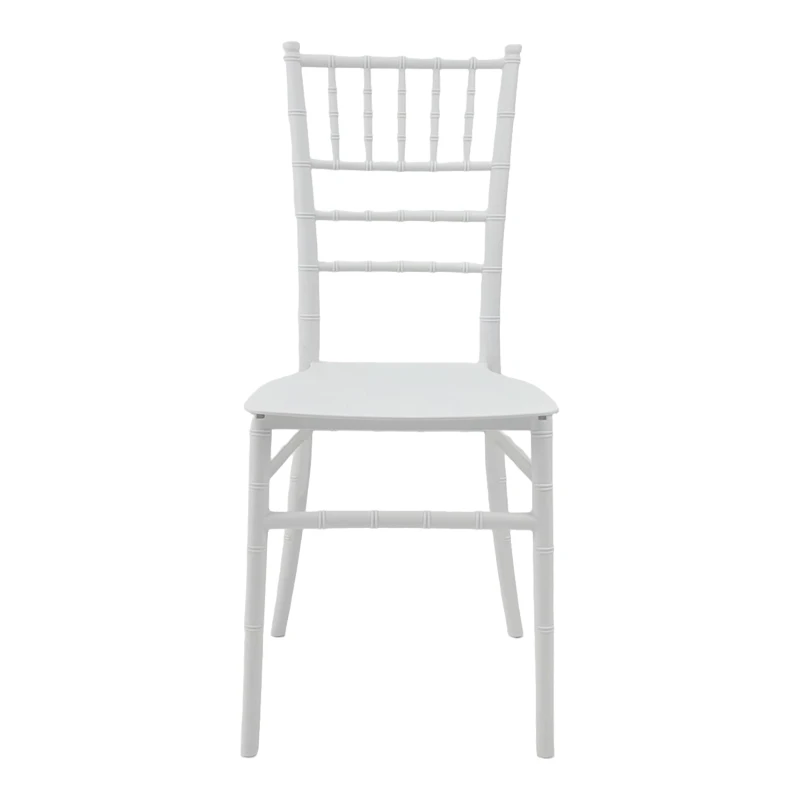 Tiffany Ι pakoworld pp chair in white shade 38.5x46.5x87cm