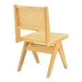Winslow chair pakoworld rubberwood-rattan in natural shade 46x58x80cm
