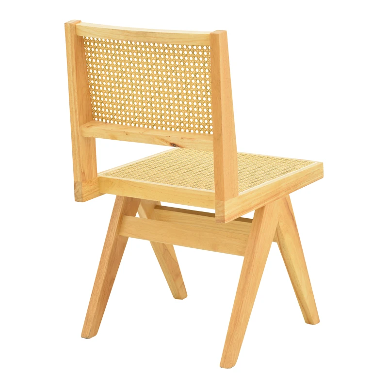 Winslow chair pakoworld rubberwood-rattan in natural shade 46x58x80cm