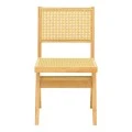 Winslow chair pakoworld rubberwood-rattan in natural shade 46x58x80cm