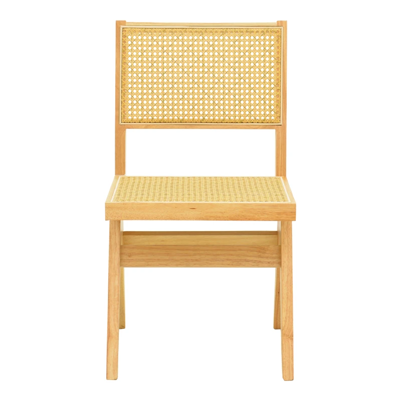Winslow chair pakoworld rubberwood-rattan in natural shade 46x58x80cm