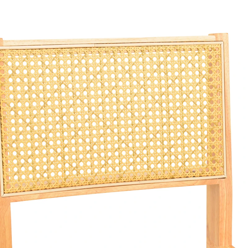 Winslow chair pakoworld rubberwood-rattan in natural shade 46x58x80cm