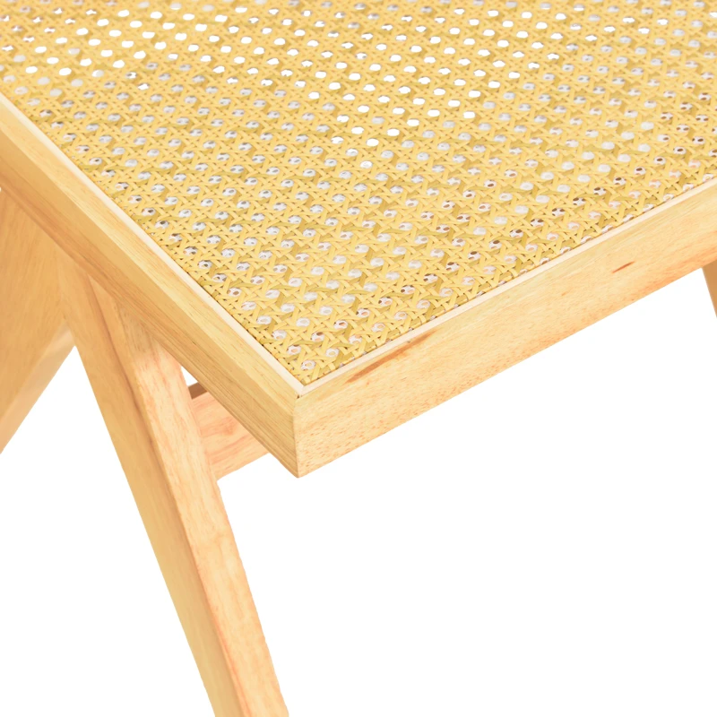 Winslow chair pakoworld rubberwood-rattan in natural shade 46x58x80cm