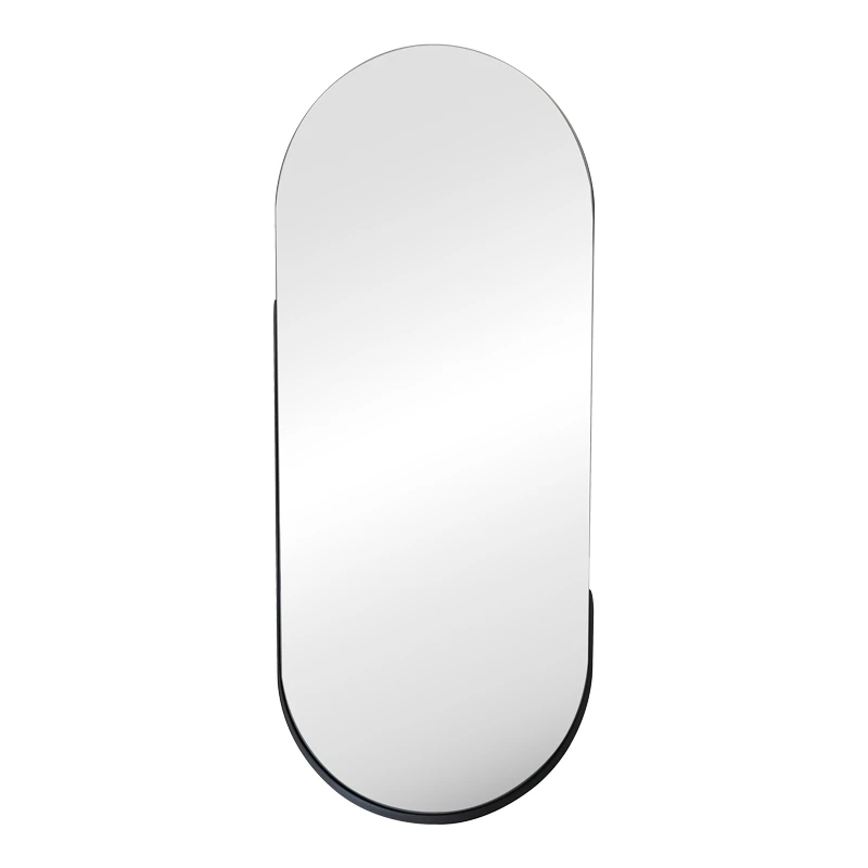 mirror Asteria pakoworld black MDF with black metal 45x5.0x105cm