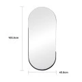 mirror Asteria pakoworld black MDF with black metal 45x5.0x105cm