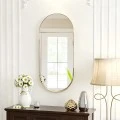 mirror Asteria pakoworld gold MDF with gold metal 45x5x105cm