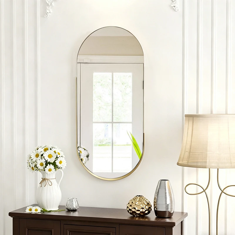 mirror Asteria pakoworld gold MDF with gold metal 45x5x105cm