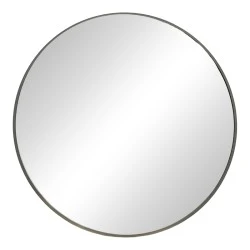 Mirror Emmett pakoworld black aluminum D80x2.5cm