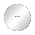 Mirror Emmett Inart gold aluminum D80x2.5cm