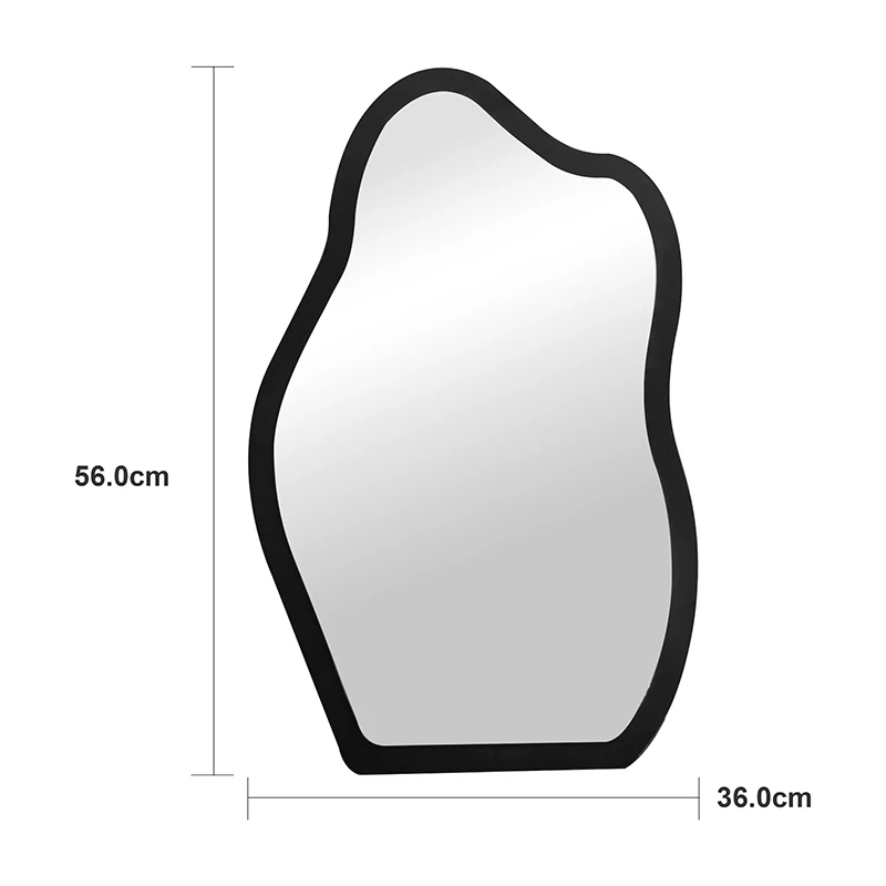 mirror Evanthia pakoworld black MDF 36x1.2x56cm
