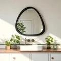mirror Ione pakoworld black MDF 60x2.5x61cm