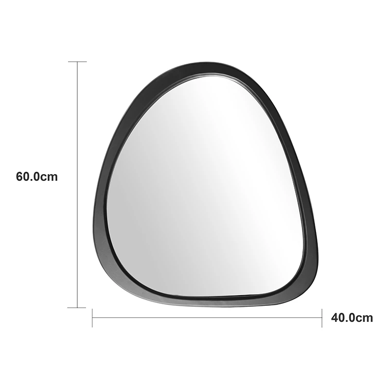 mirror Ione pakoworld black MDF 60x2.5x61cm
