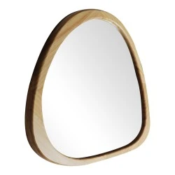 mirror Ione pakoworld MDF nature finish 60x2.5x61cm mirror Ione pakoworld MDF nature finish 60x2.5x61cm
