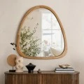 mirror Ione pakoworld MDF nature finish 60x2.5x61cm