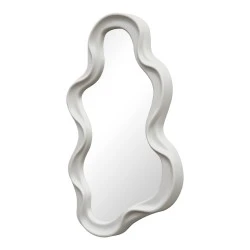 Καθρέπτης Liquid pakoworld pp σε λευκή απόχρωση 26x2.7x39εκ