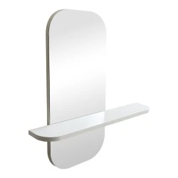 mirror Lunaria pakoworld white MDF 60x11.5x60cm mirror Lunaria pakoworld white MDF 60x11.5x60cm