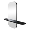 mirror Lunaria pakoworld black MDF 60x11.5x60cm