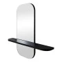 mirror Lunaria pakoworld black MDF 60x11.5x60cm