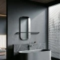 mirror Lunaria pakoworld black MDF 60x11.5x60cm