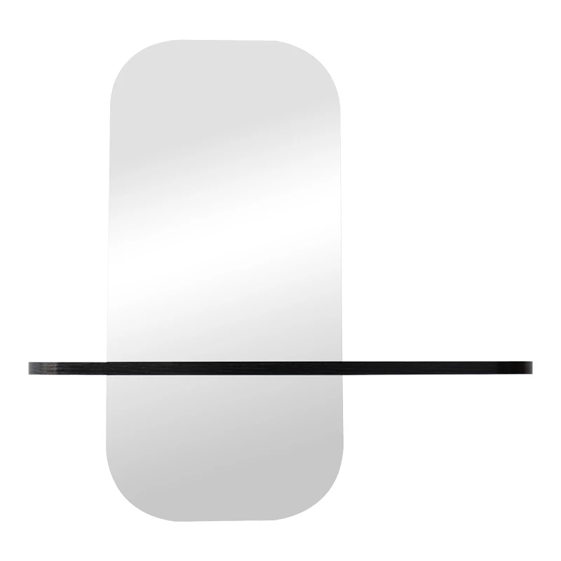 mirror Lunaria pakoworld black MDF 60x11.5x60cm
