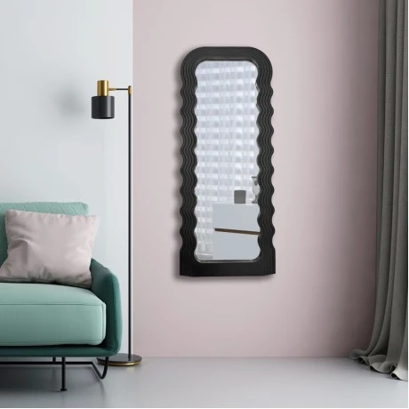 Mirror Maraya pakoworld black PP 46x3.2x110cm