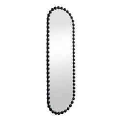 mirror Myrtus pakoworld black metal 40x2,5x160 cm mirror Myrtus pakoworld black metal 40x2,5x160 cm