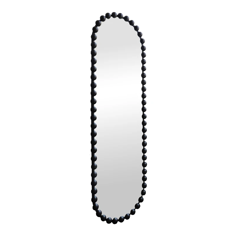 mirror Myrtus pakoworld black metal 40x2,5x160 cm