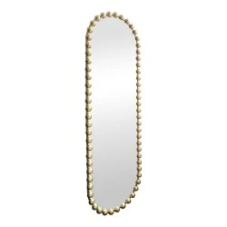 mirror Myrtus pakoworld gold metal 40x2,5x160 cm mirror Myrtus pakoworld gold metal 40x2,5x160 cm