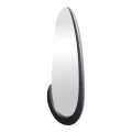 Oval mirror Marly pakoworld black MDF 50.5x4x127cm