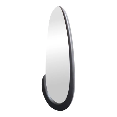 Oval mirror Marly pakoworld black MDF 50.5x4x127cm