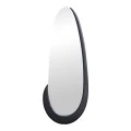 Oval mirror Marly pakoworld black MDF 50.5x4x127cm