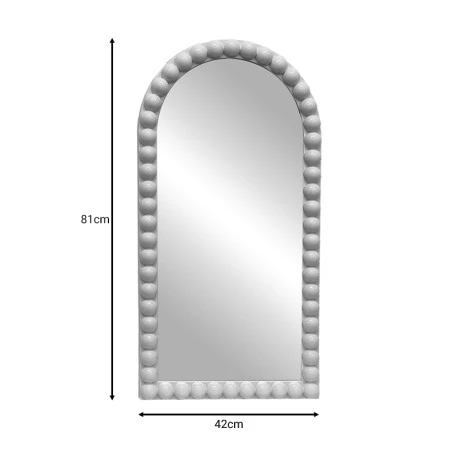 Καθρέπτης Pavloval pakoworld ασημί pp 42x3.5x81εκ