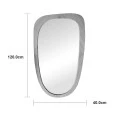 mirror Phaedra pakoworld MDF nature finish 74x2.5x120 cm