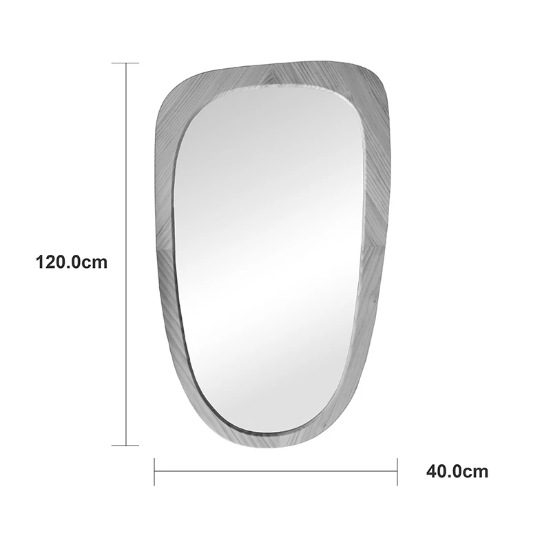 mirror Phaedra pakoworld MDF nature finish 74x2.5x120 cm