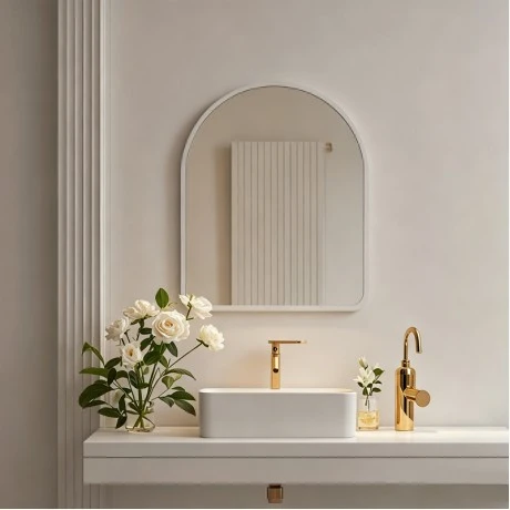 mirror Selene pakoworld white MDF 46.0x1.2x60.0cm