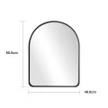 mirror Selene pakoworld white MDF 46.0x1.2x60.0cm