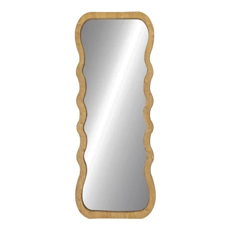 Καθρέπτης Zerbon pakoworld mdf σε φυσική απόχρωση 60x1.5x155εκ