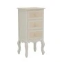 Bedside table Joliene Inart natural-antique white color mdf 40x34.5x82cm