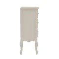 Chest of drawers Joliene Inart natural-antique white color mdf 40x34.5x82cm